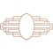 Ekena Millwork Elizabeth Wood Fretwork Pierced Ceiling Medallion, Cherry, 38"W x 19"H x 10 1/2"IW x 18"IH x 1/4"T CMWP38X19X0250EBCH - alternate 1
